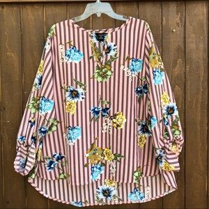 SOHO PLUS Women’s Floral Blouse